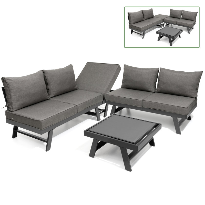 Latitude Run® 153.6'' Outdoor Patio Sectional Sofa Wayfair
